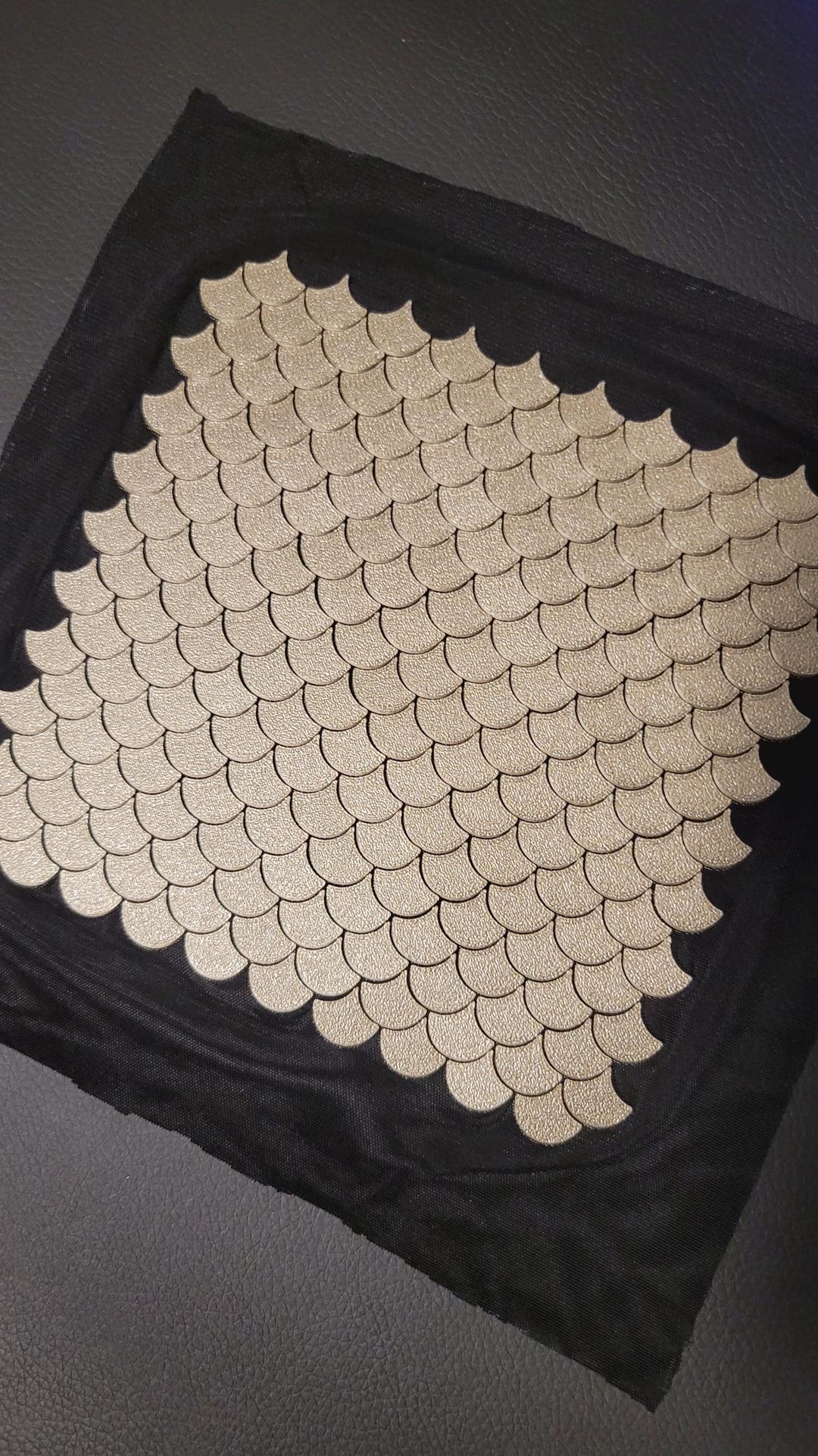 3D Printed Fish Scales, Dragon Scales on Fabric – Flexible Appliqué for ...
