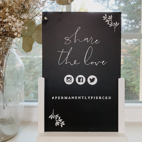 share the love hashtag sign wedding SVG