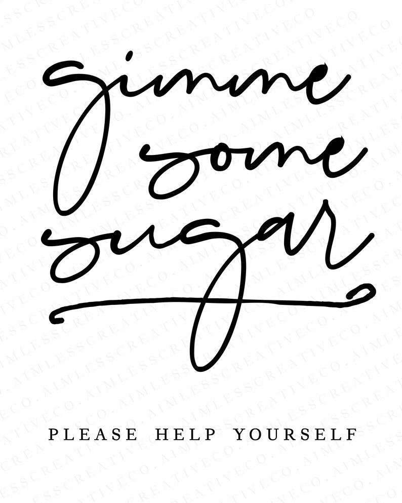 Wedding Dessert Table Gimme Some Sugar Sign Wedding SVG - Etsy
