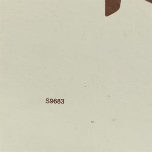 May include: A light beige background with a brown abstract shape in the upper right corner. The text "S9683" is printed in a dark brown color near the bottom left.