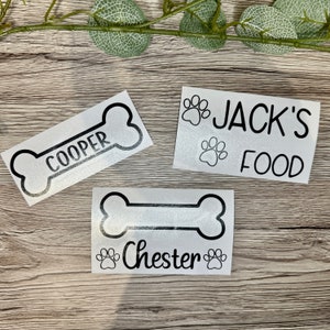 Personalisierte Hundeaufkleber | Benutzerdefinierte Hundeaufkleber | Personalisierte Hund Vinyls | Hundeaufkleber | Hunde Leckerli Aufkleber |