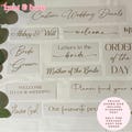 DIY Custom Vinyl Sticker/Decal | 10cm - 30cm wide | Personalised Stickers | Any Name or Wording | Choice of fonts & colours