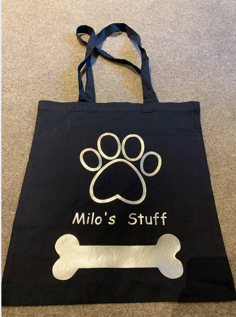 Personalised Dog Tote Bag Custom Dogs Name Bag Dog Bag for Etsy UK