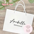 Personalised Wedding Gift Bag Stickers/Decal | Bridal Party Gift Bag Stickers/Decal | Choice of colours | STICKERS ONLY