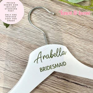 DIY Personalised Wedding Coat Hanger Decals/Stickers | Bridal Hanger Vinyl | Bridesmaid Hanger Vinyl |  STICKERS ONLY