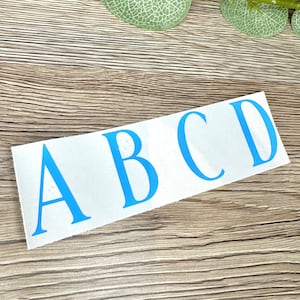 Autocollants Lettre | Sticker initial personnalisé | Sticker initiale en vinyle | Sticker verre à vin | Sticker boîte cadeau | Sticker pour ordinateur portable | Sticker valise