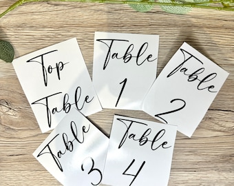 Table Numbers, Table Number Stickers, Wedding Table Number Stickers, Ball Table Number Stickers, Choice of Colours