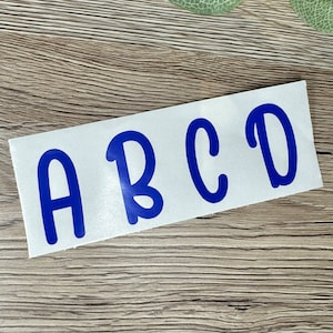 Autocollants Lettre | Sticker initial personnalisé | Sticker initiale en vinyle | Sticker verre à vin | Sticker boîte cadeau | Sticker pour ordinateur portable | Sticker valise