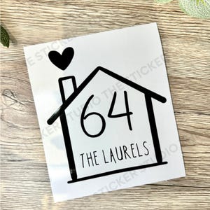 Custom Wheelie Bin Sticker | Personalised Wheelie Bin Sticker | Wheelie Bin Sticker | House Sticker | Home Sticker | Choice of colours