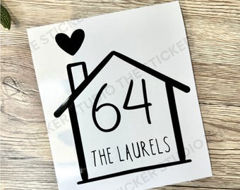 Custom Wheelie Bin Sticker | Personalised Wheelie Bin Sticker | Wheelie Bin Sticker | House Sticker | Home Sticker | Choice of colours