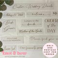 DIY Custom Vinyl Sticker/Decal | 10cm - 20cm wide | Personalised Stickers | Any Name or Wording | Choice of fonts & colours