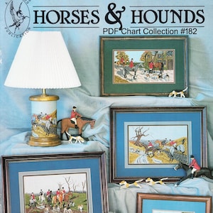 Horse and Hounds - 5 Cross stitch designs by Stephanie Hedgepath