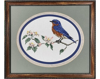 PDF - Eastern Bluebird cross stitch chart download