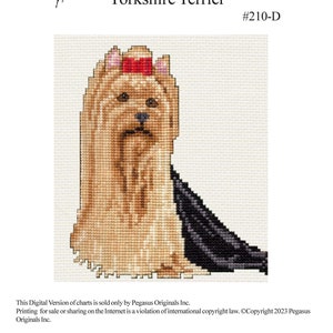 Cross Stitch Yorkshire Terrier Chart Download