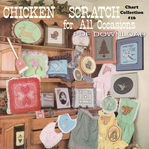 PDF Download Chicken Scratch for all Occasions embroidery Chart Collection image 1