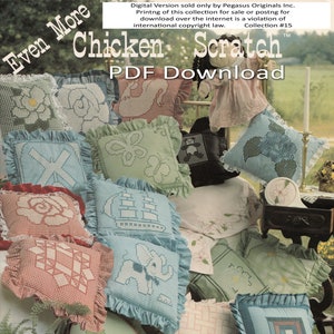 PDF -download - Even more Chicken Scratch Pattern collection by Pegasus Originals