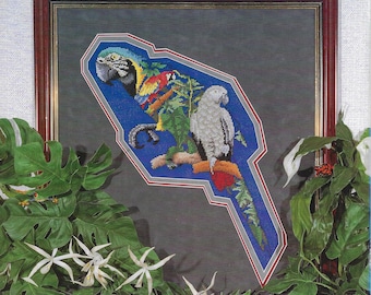 PDF - Parrots cross stitch chart download