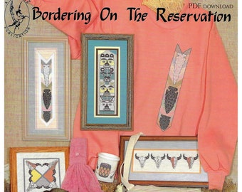 Bordering on the Reservation cross stitch design collection PDF download