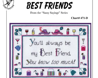 Best Friends Cross stitch chart download PDF