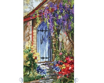 Quiet Garden Cross Stitch  chart download by Marty Bell