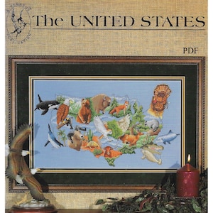 PDF - Die USA und ihre Wildtiere Kreuzstichvorlage zum Download