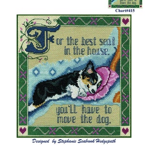 PDF download Move The Dog Counted Cross Stitch Chart by Stephanie Hedgepath image 1