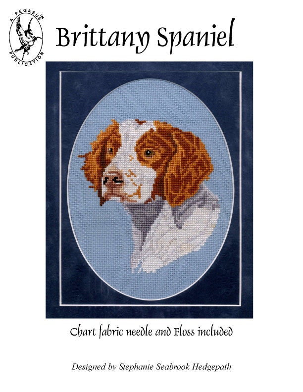 Brittany Spaniel Counted Cross Stitch Kit