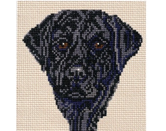 Labrador Retriever Kit (Black) Counted Cross Stitch Kit by Pegasus Originals