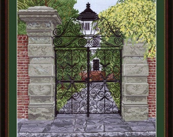 Sword Gate counted cross stitch chart