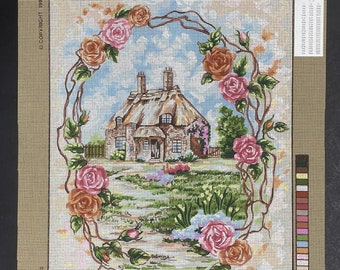 Broadway Cottage Needlepoint canvas by Marty  Bell