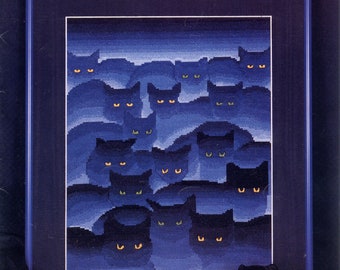 PDF - Smoky Mountain Cats cross stitch chart download