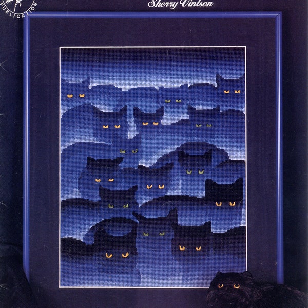 PDF - Smoky Mountain Cats cross stitch chart download