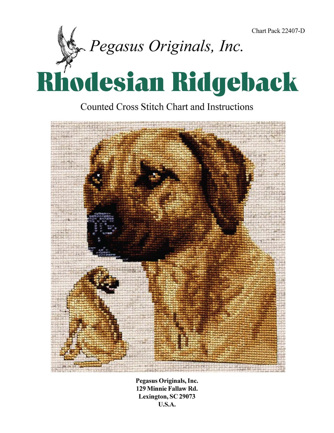 Download Rhodesian Ridgeback Cross Stitch Chart - Etsy