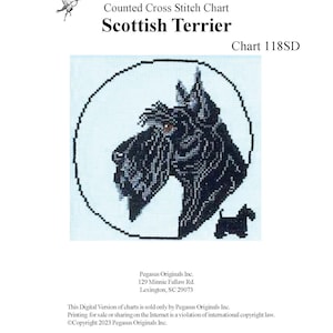 Cross Stitch Scottish Terrier Chart Download