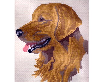 Golden Retriever Counted Cross Stitch Kit by Pegasus Originals