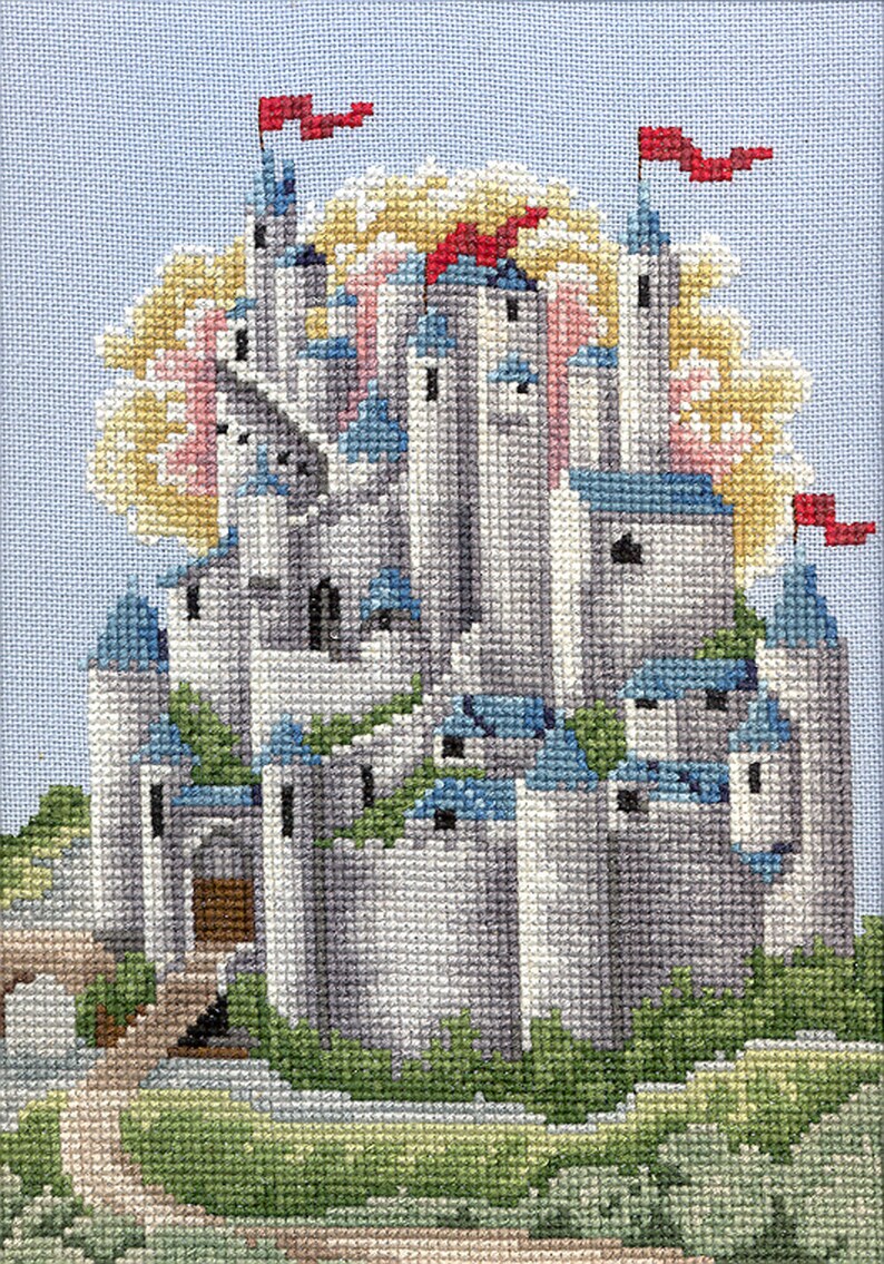 Download Castles, Dragons and Unicorns Cross Stitch Charts - Etsy