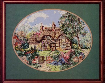 PDF download Ginger Cottage cross stitch chart by Marty Bell