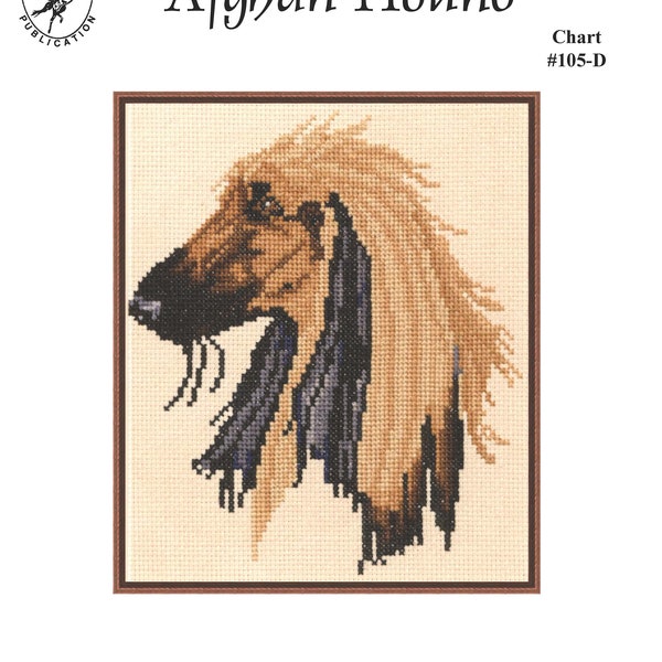 PDF Afghan Hound cross stitch chart download