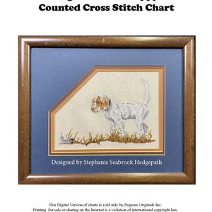 English Setter Puppy Cross Stitch chart download