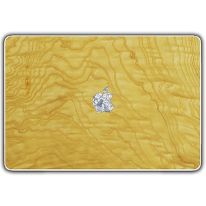 Étui de protection pour MacBook, placage de bois véritable, tronc de frêne pour Apple Mac toutes séries - Noyer M1 et silicone M2 - Housse pour Mac, Macbook Pro