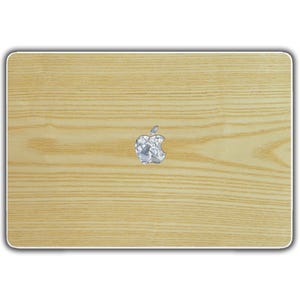 Étui de protection pour MacBook, placage de bois véritable, frêne pour Apple Mac toutes les séries - Silicone pour Mac M1 M2 en racine de noyer - Housse pour Mac, Macbook Pro
