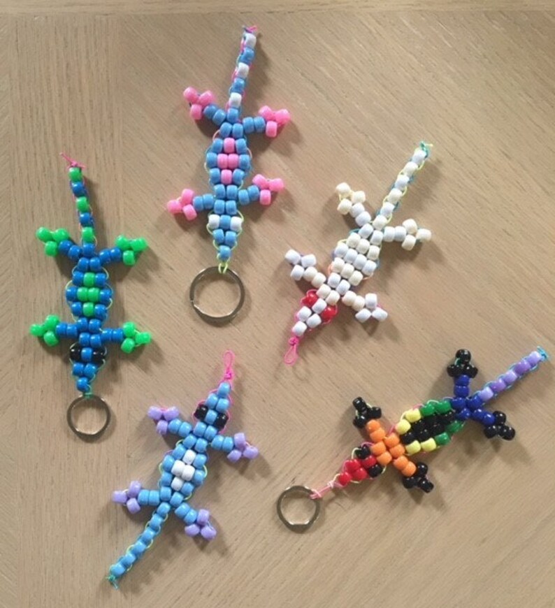 Bead Lizard Your New Friend Pony Bead Lizard Animal Etsy