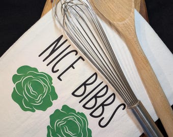 Nice Bibs Funny Adult Tea Towel | Cheeky Kitchen Humor | Sarcastic Gag Gift | Novelty Dish Towel