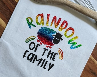 Rainbow of the Family Tea Towel | LGBTQIA+ Pride | Colorful Kitchen Towel | Gag & Fun Gift