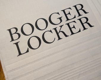 Funny Booger Hankie | Gag Gift Handkerchief | Adult Humor Gift | Gross Funny Novelty Hankie | Silly Stocking Stuffer