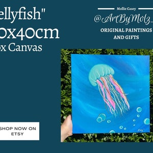 Jellyfish, Acrylic painting on Canvas.
