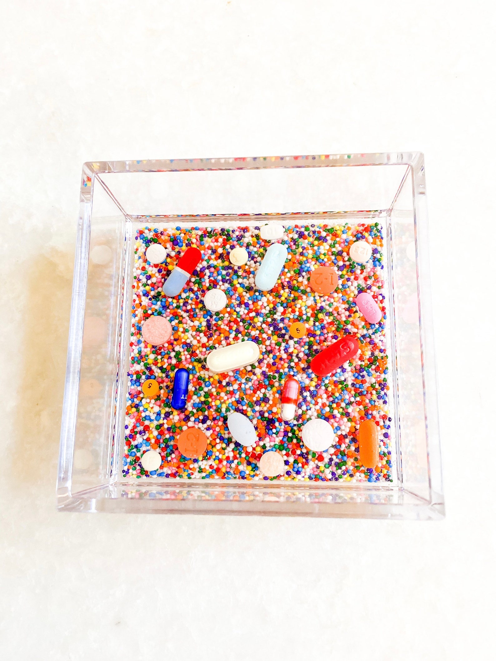 Resin Pill Trinket Tray Catchall Tray 4x4 Etsy