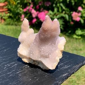 Unusual Amethyst Stalactite Crystal Specimen, Druzy Amethyst Crystal, Natural Amethyst Formation, Rare Amethyst Collector