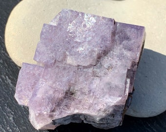 Natural Purple Cubic Fluorite Crystal Specimen, UK Fluorite, British Mineral