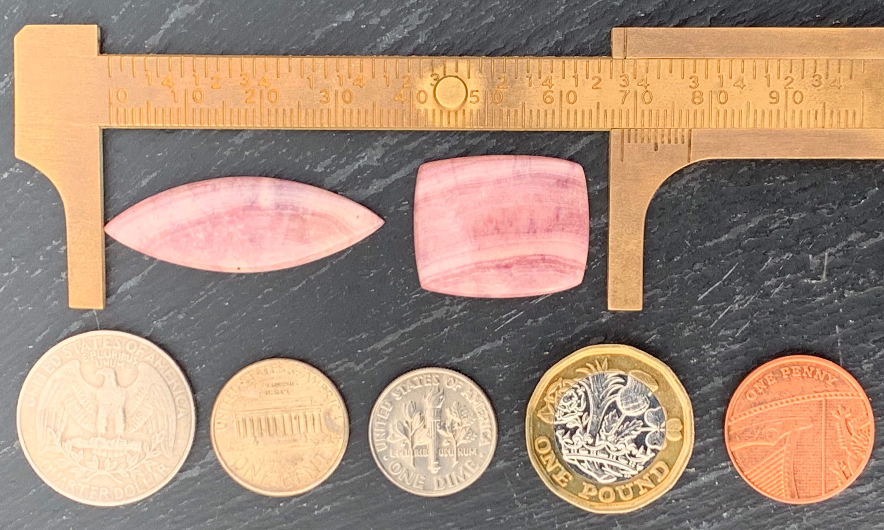 Beetroot Stone Cabochons, English Stromatolite, Hand Cut and Polished ...